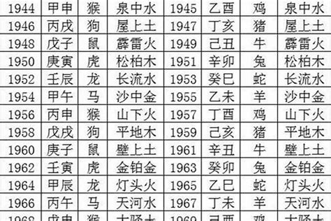 1965年生肖五行